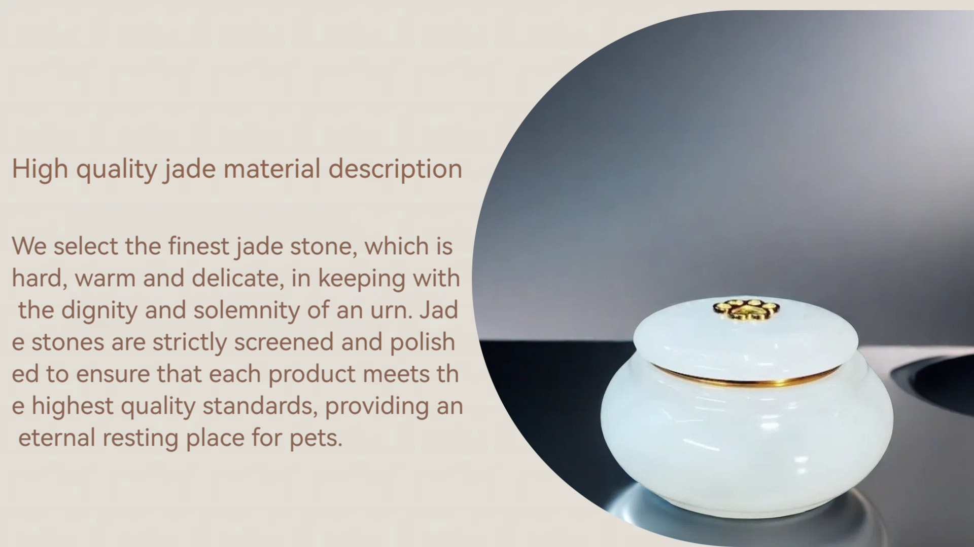 Pawlsle Trails Pet funeral urns, pet memorial storage boxes, pet jade sealed jars