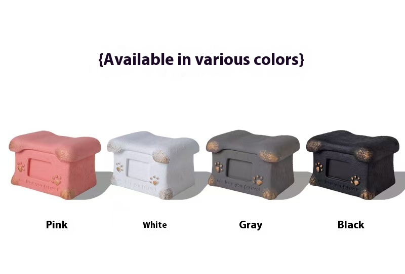 Pawlsle Trails Puppy and Kitten Memorial Box Coffin-style Ashes Box