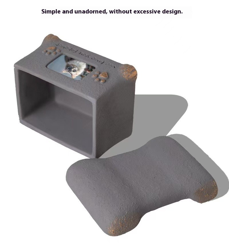 Pawlsle Trails Puppy and Kitten Memorial Box Coffin-style Ashes Box
