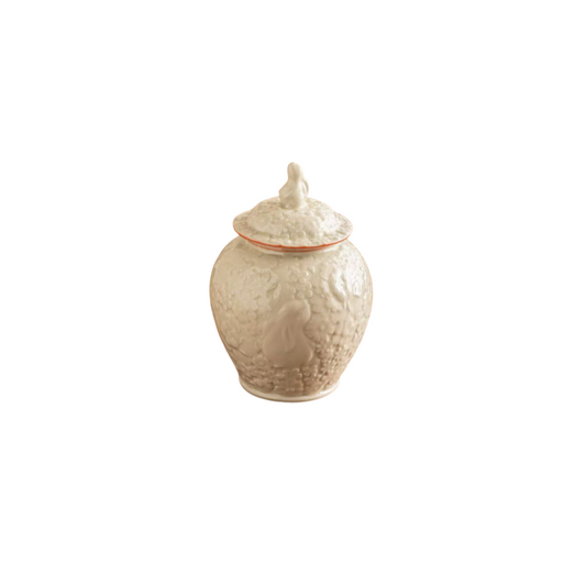 Pawlsle Trails Hand-painted moon rabbit urn, pet urn, cat and dog urn, pet souvenir White