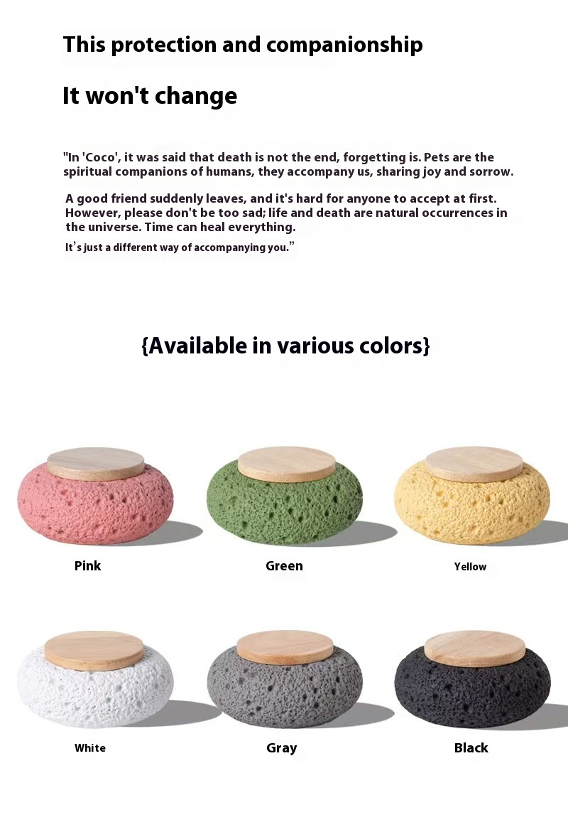 Pawlsle Trails Parrot, hamster urn, pet ashes memorial jar, moisture-proof cement urn, pet separation century-long box