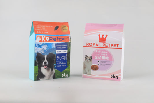 Pawlsle Trails Pet funeral memorial products, pet simulation products, simulation cat and dog food Main course 2-piece set