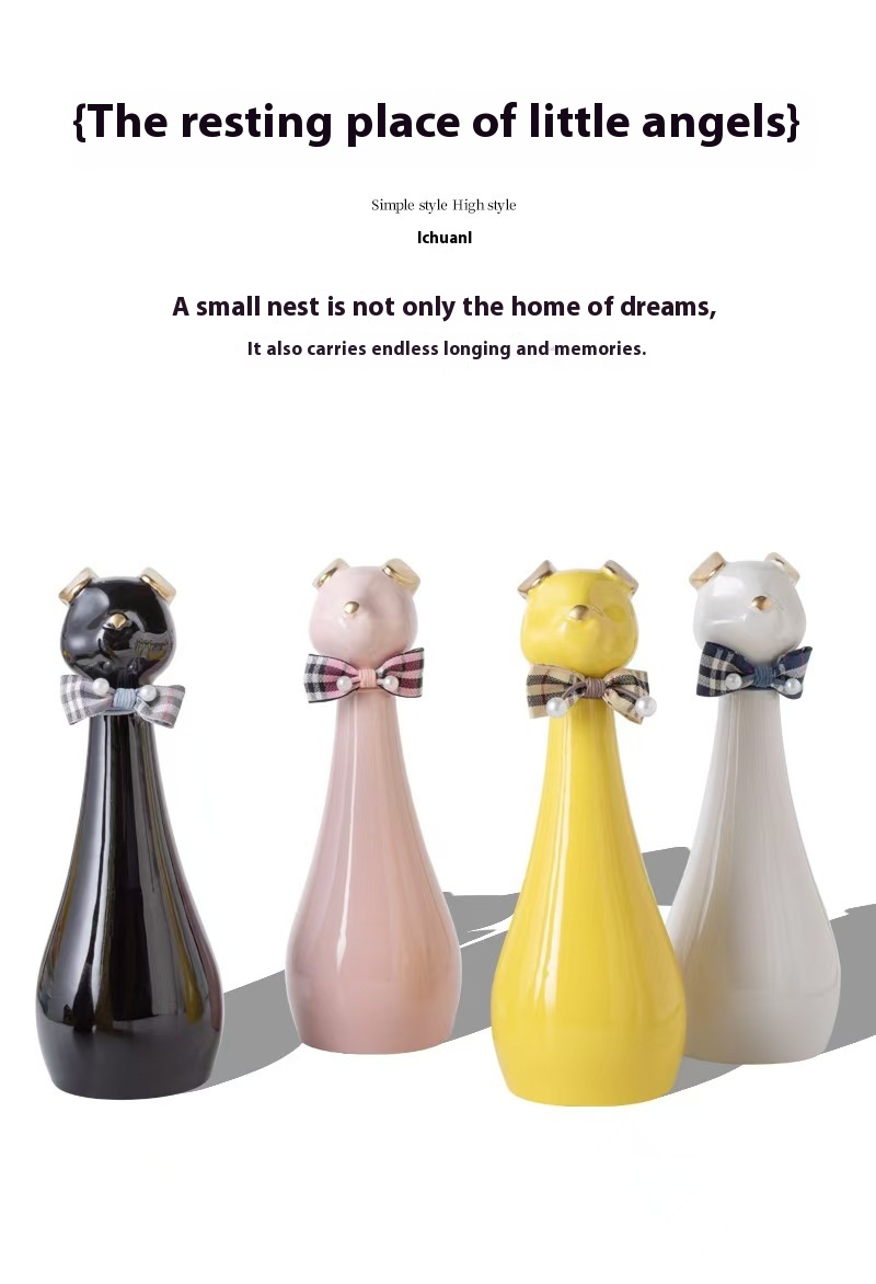 Pawlsle Trails Long-necked puppy pet memorial urn