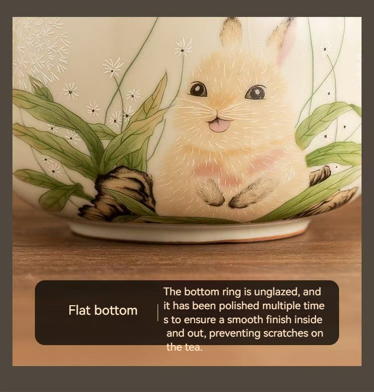 Pawlsle Trails Ru kiln rabbit urn, small pet urn, pet souvenir, pet moisture-proof sealed urn