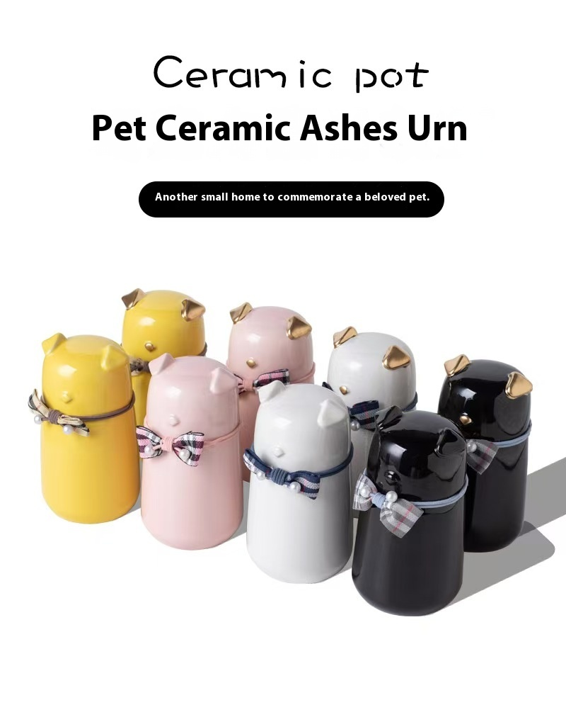 Pawlsle Trails Ceramic urn, moisture-proof sealed jar, pet urn, cremated hair storage jar from dogs!