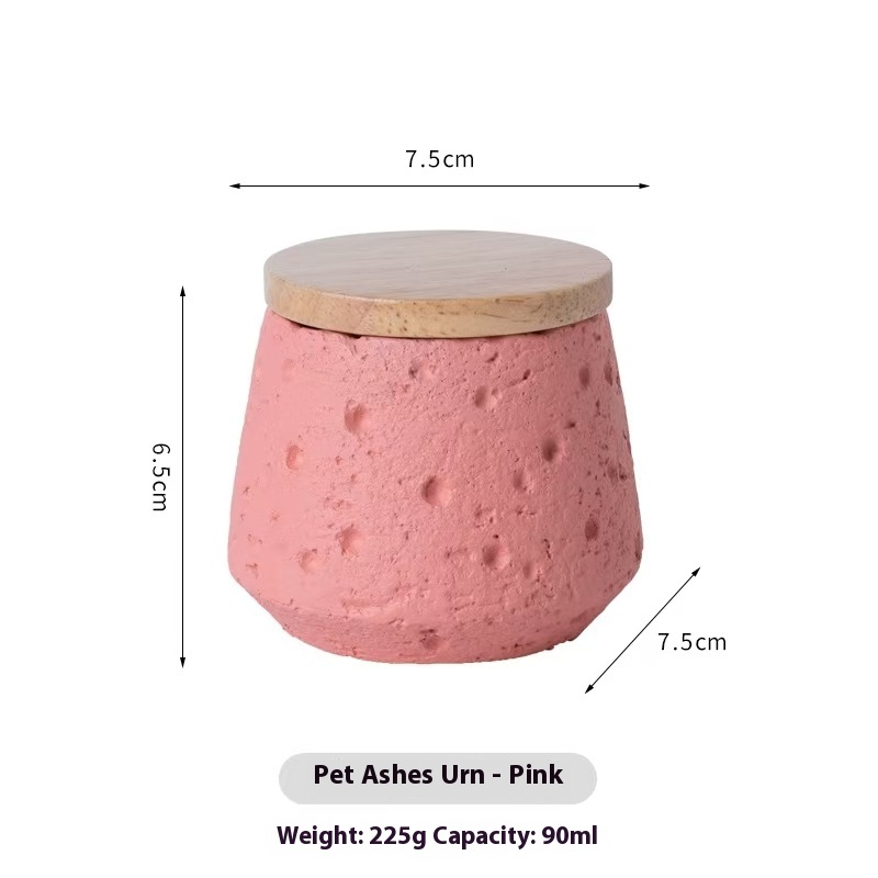 Pawlsle Trails Small pet urns, hamster, rabbit, Parrot, honey ferret,pet memorial jar, moisture-proof memorial jar Pink
