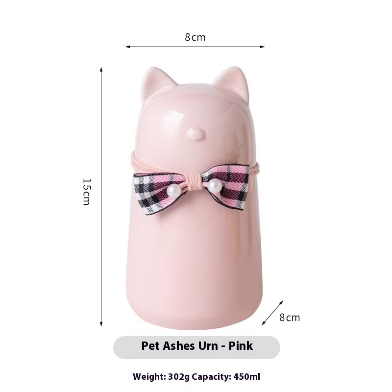 Pawlsle Trails Pet urns, cat urns, pet memorial jars, pet cremation urns Pink