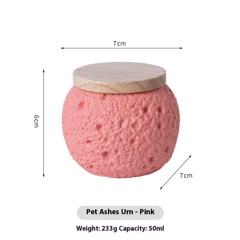 Pawlsle Trails Pet urns, cat, dog, hamster, rabbit, commemorative urns, pets cremated urns, moisture-proof ceramic urns Pink