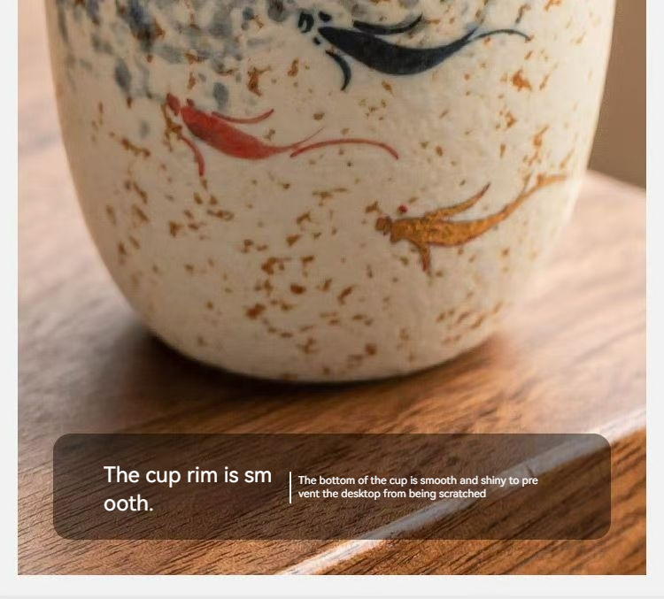 Pawlsle Trails Hand-painted koi urn jar, hand-painted urn jar, pet souvenir, pet ashes sealed moisture-proof jar