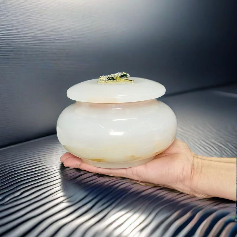 Pawlsle Trails Natural jade sealed jar, pet funeral supplies urn, moisture-proof urn memorial, pet supplies memorial box (wholesale available)
