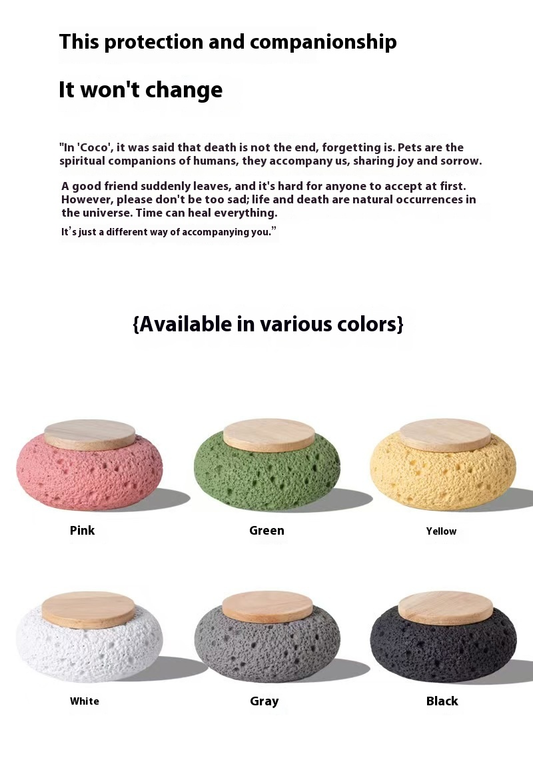 Pawlsle Trails Parrot, hamster urn, pet ashes memorial jar, moisture-proof cement urn, pet separation century-long box