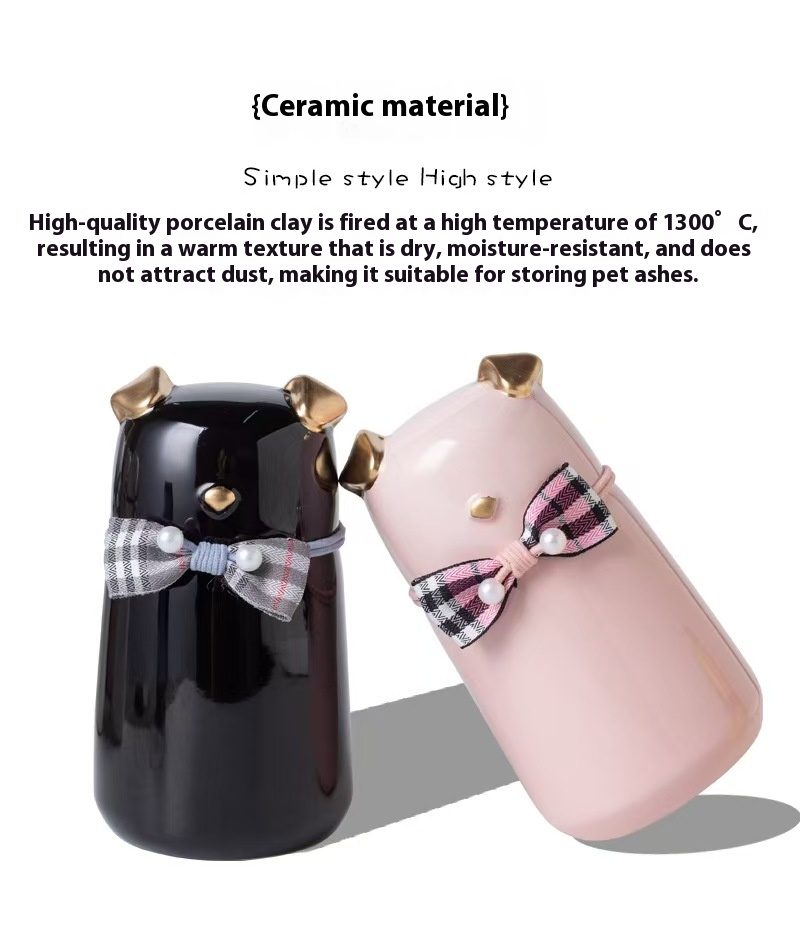 Pawlsle Trails Ceramic urn, moisture-proof sealed jar, pet urn, cremated hair storage jar from dogs!