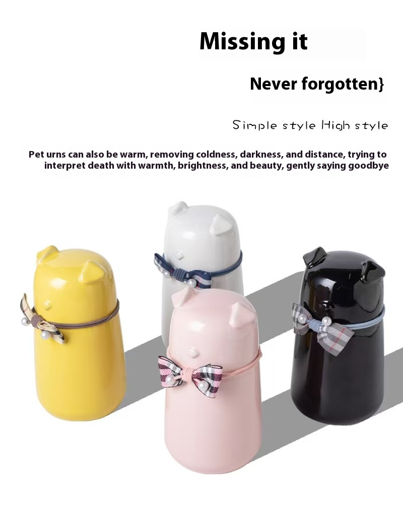 Pawlsle Trails Ceramic urn, moisture-proof sealed jar, pet urn, cremated hair storage jar from dogs!