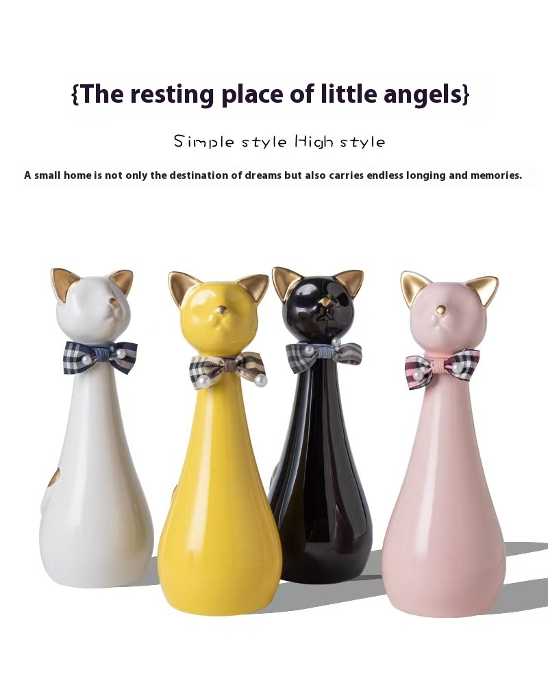 Pawlsle Trails Long-necked kitten memorial urn