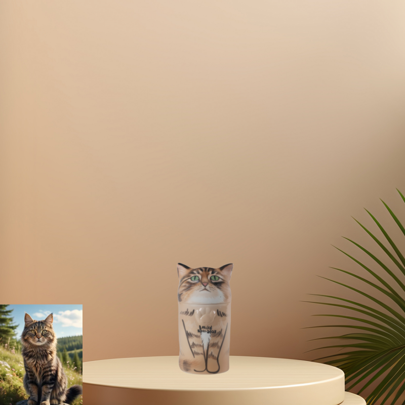 Pawlsle Trails Customized personalized cat urns, with or without engraving a name, for pet owners' special memories.