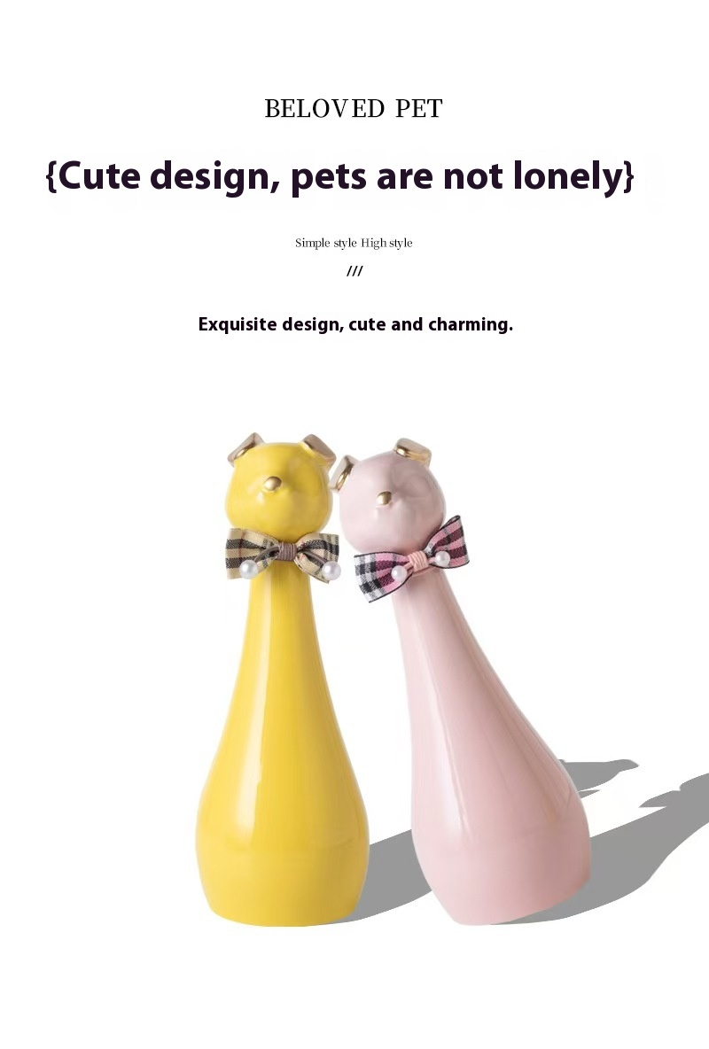 Pawlsle Trails Long-necked puppy pet memorial urn