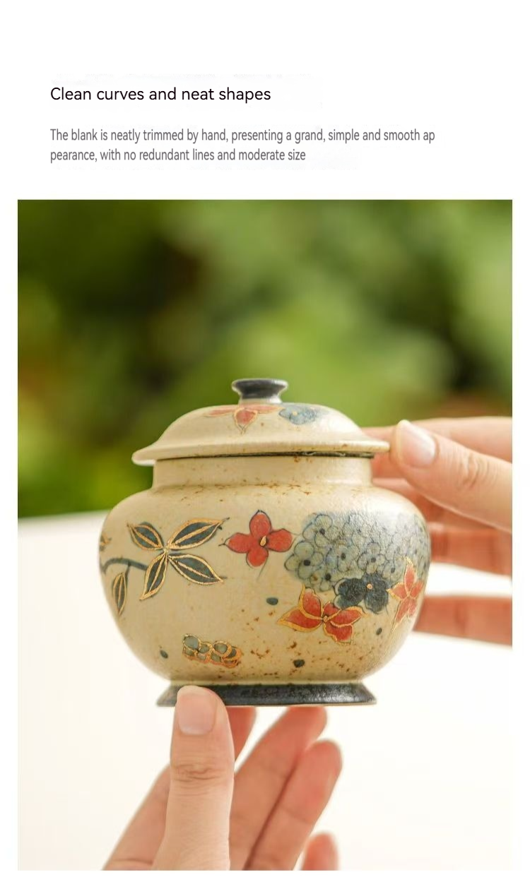 Pawlsle Trails Hand-painted hydrangea urns, pet souvenir jars, pet funeral supplies, high-end urns