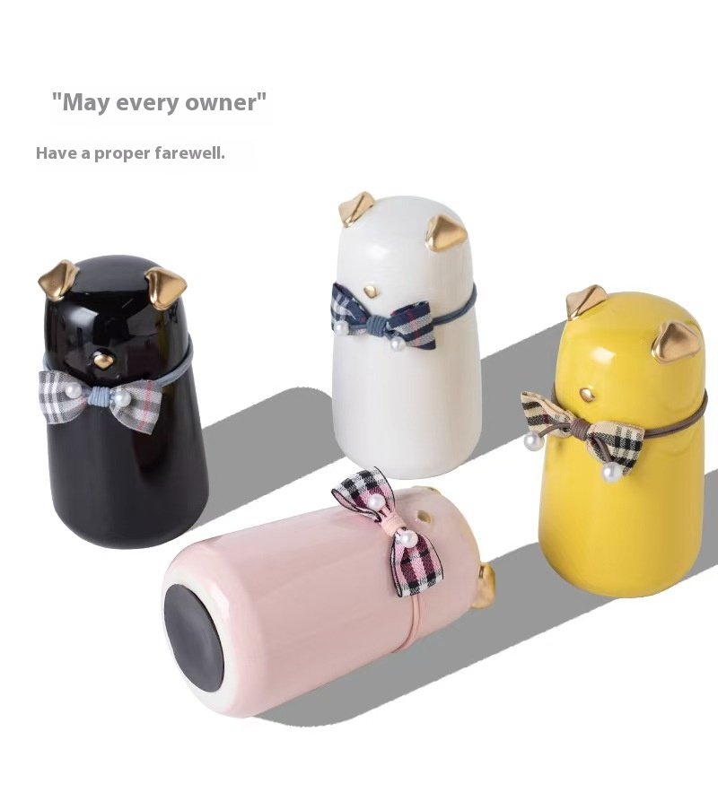Pawlsle Trails Ceramic urn, moisture-proof sealed jar, pet urn, cremated hair storage jar from dogs!