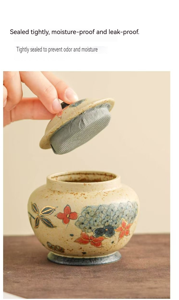 Pawlsle Trails Hand-painted hydrangea urns, pet souvenir jars, pet funeral supplies, high-end urns