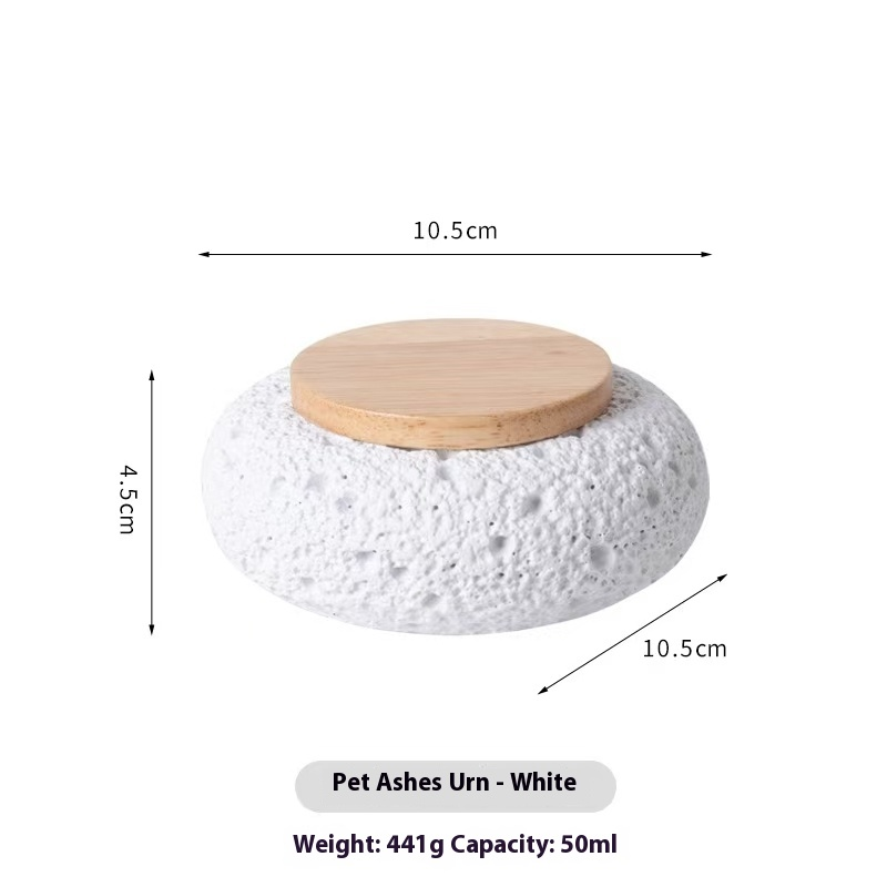 Pawlsle Trails Parrot, hamster urn, pet ashes memorial jar, moisture-proof cement urn, pet separation century-long box White