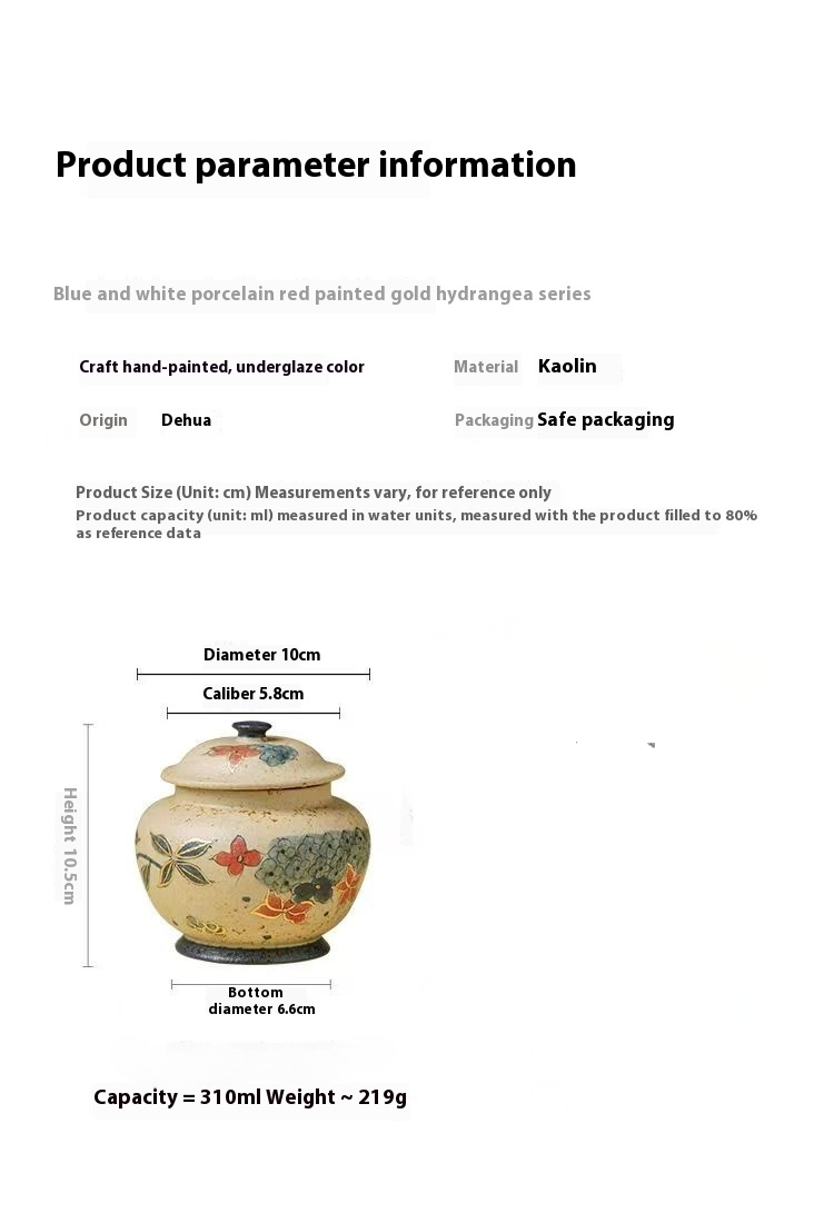 Pawlsle Trails Hand-painted hydrangea urns, pet souvenir jars, pet funeral supplies, high-end urns