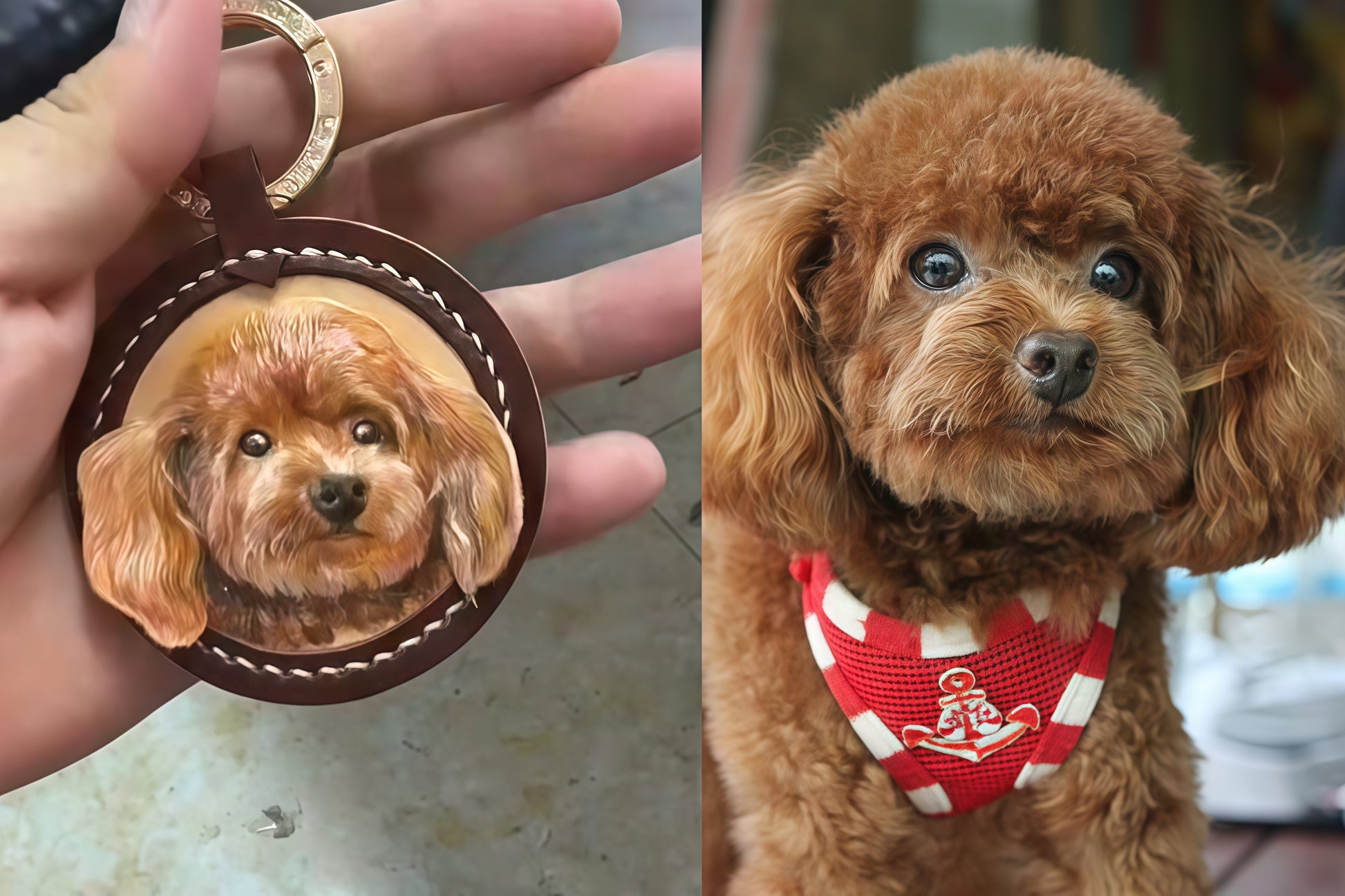 Pawlsle Trails Pet memorial leather carving pendants, pet custom leather carving jewelry keychains, pet souvenirs