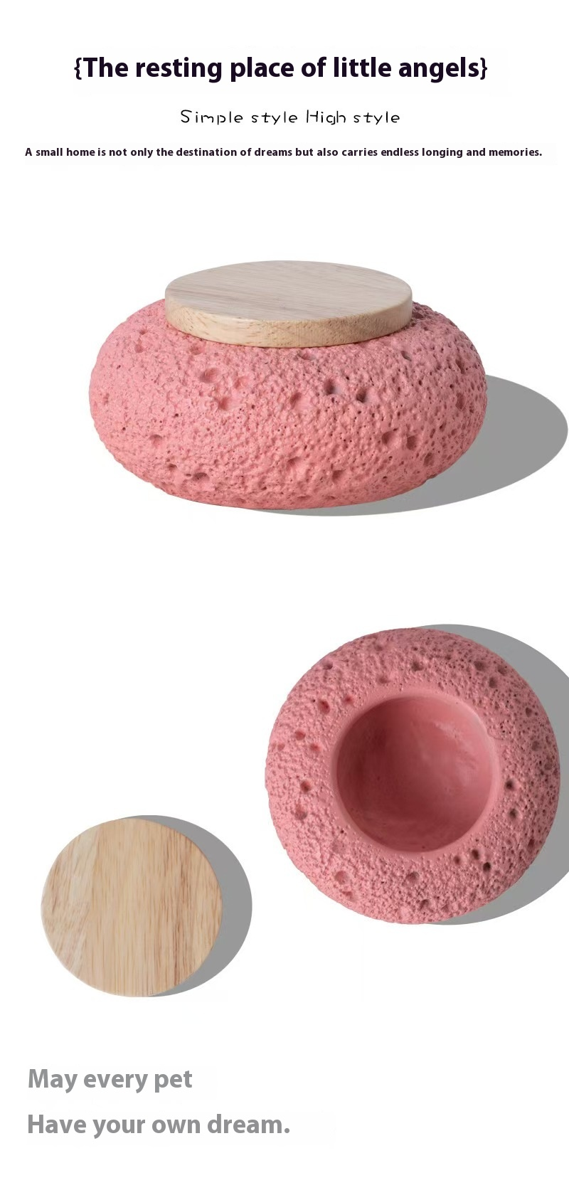 Pawlsle Trails Parrot, hamster urn, pet ashes memorial jar, moisture-proof cement urn, pet separation century-long box