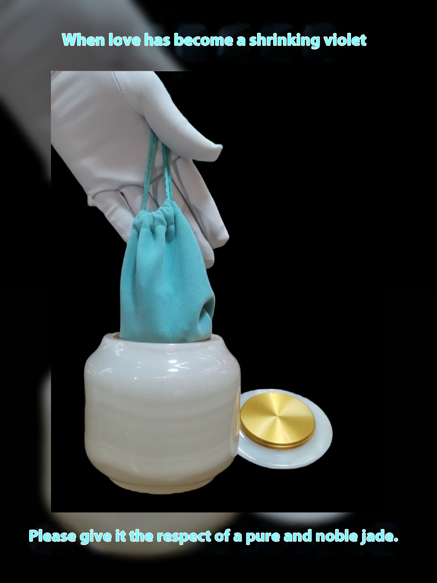 Pawlsle Trails Natural jade pet urn, pet funeral supplies, moisture-proof urn, light luxury marble urn, pet sealed jar