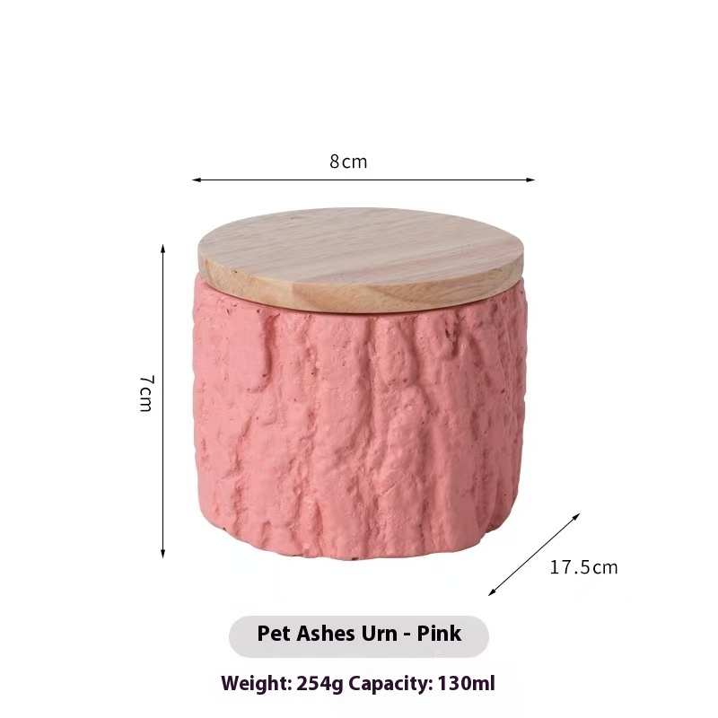 Pawlsle Trails Pet Memorial Cans, Small Urns, Pet Funeral Supplies, Moisture-proof and Sealed Urns Pink
