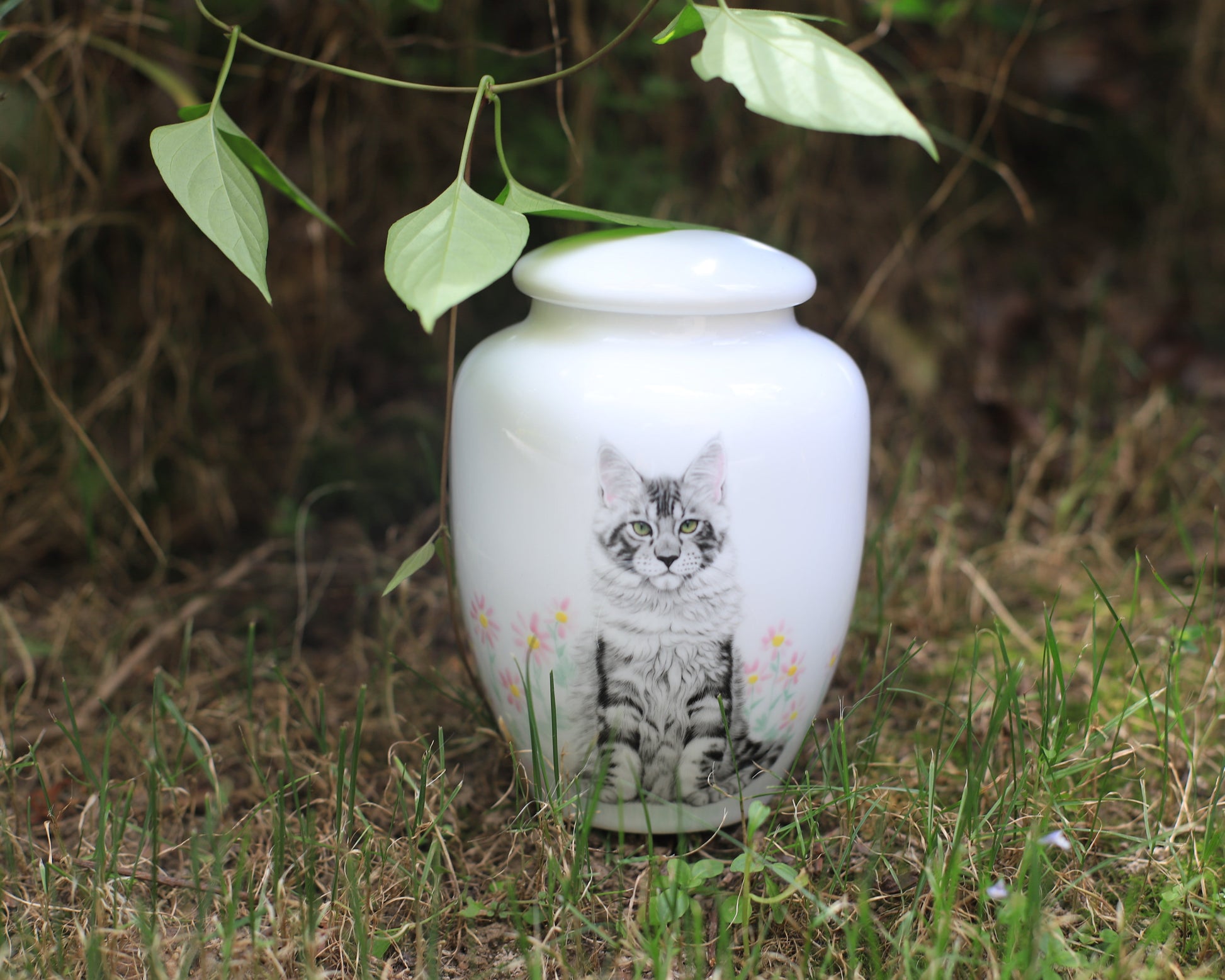 Pawlsle Trails Porcelain painted urn
