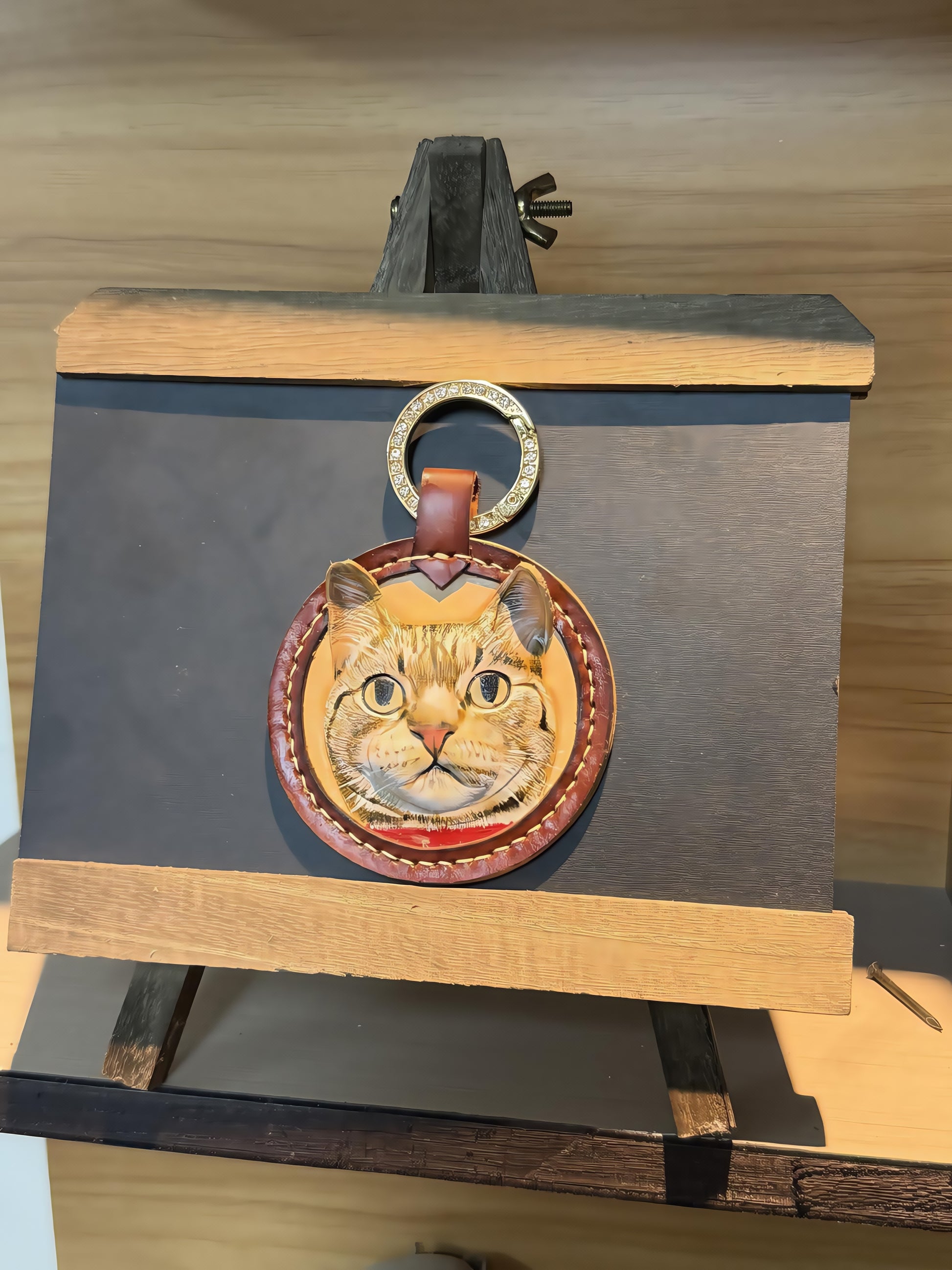 Pawlsle Trails Pet memorial leather carving pendants, pet custom leather carving jewelry keychains, pet souvenirs