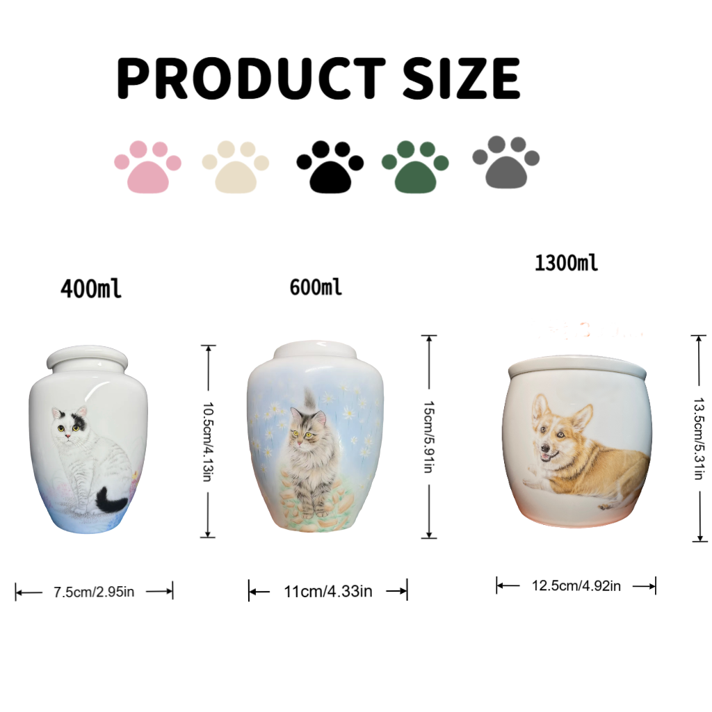 Pawlsle Trails Porcelain painted urn